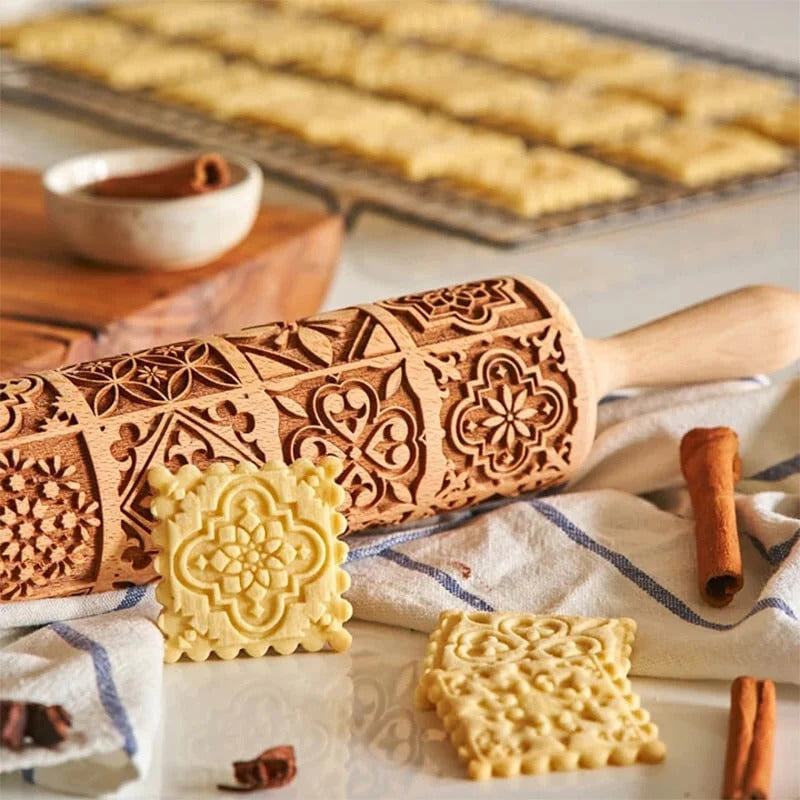 Rolo de Madeira para Decoração de Massas Ferrazi