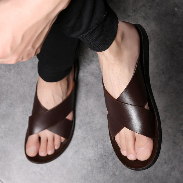 Sandália Masculina Premium Horizonte Urbano Jazz, Estilo e Segurança em Todos os Momentos