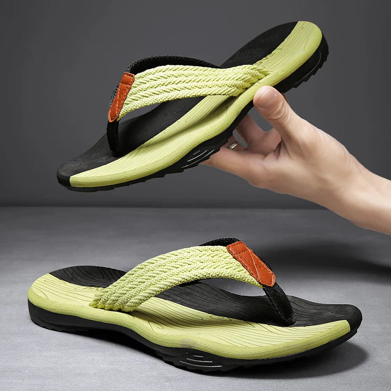 Sandália Masculina Solado Antiderrapante Horizonte Jazz Vitalidade, Conforto Seguro Para o Dia a Dia