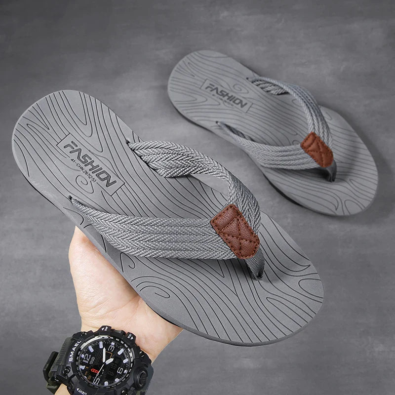 Sandália Masculina Solado Antiderrapante Horizonte Jazz Vitalidade, Conforto Seguro Para o Dia a Dia