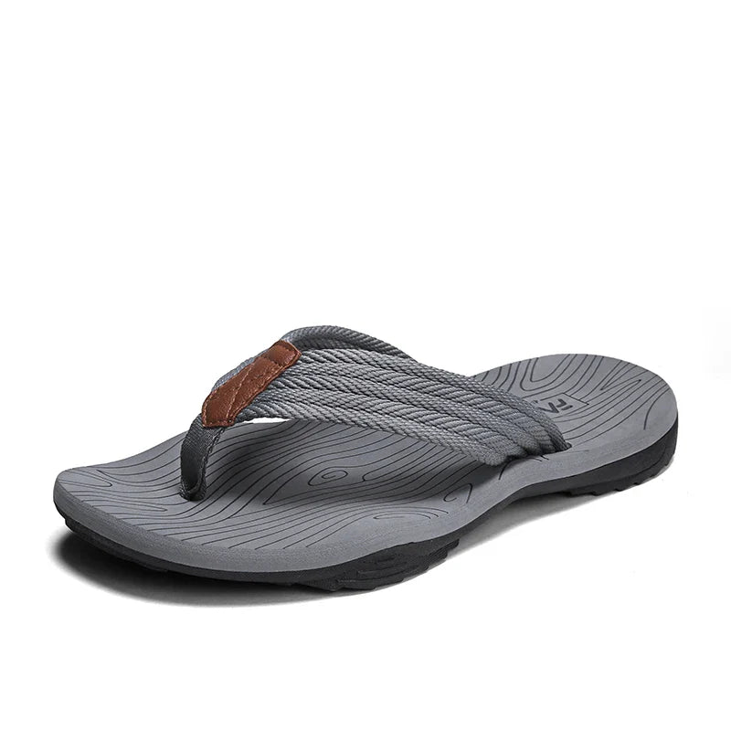 Sandália Masculina Solado Antiderrapante Horizonte Jazz Vitalidade, Conforto Seguro Para o Dia a Dia