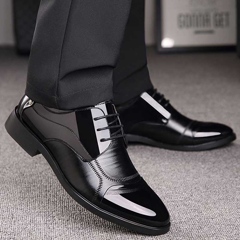 Sapato Social Liso Eclipse Urbano Virtude, Elegância e Conforto em Todas as Ocasiões