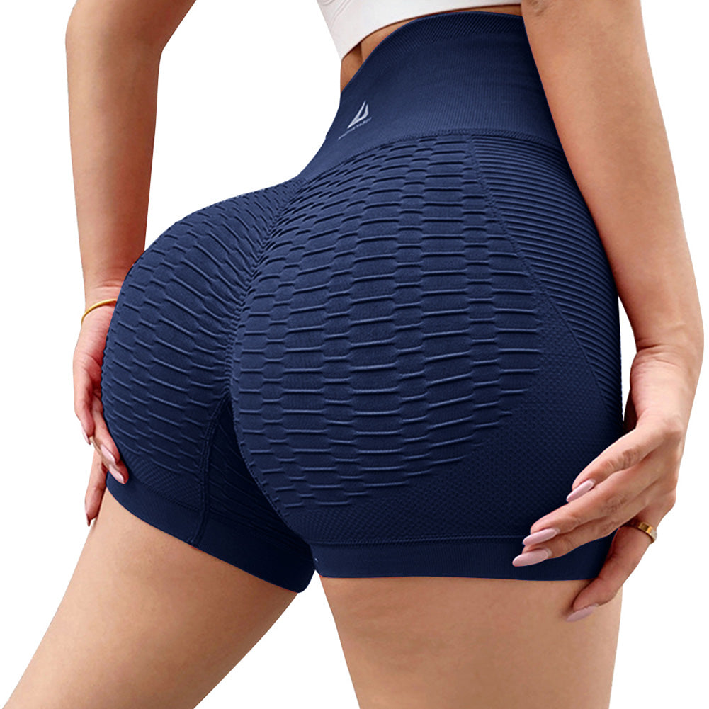 Short Feminino Esportivo Cintura Alta com Textura Ferrazi