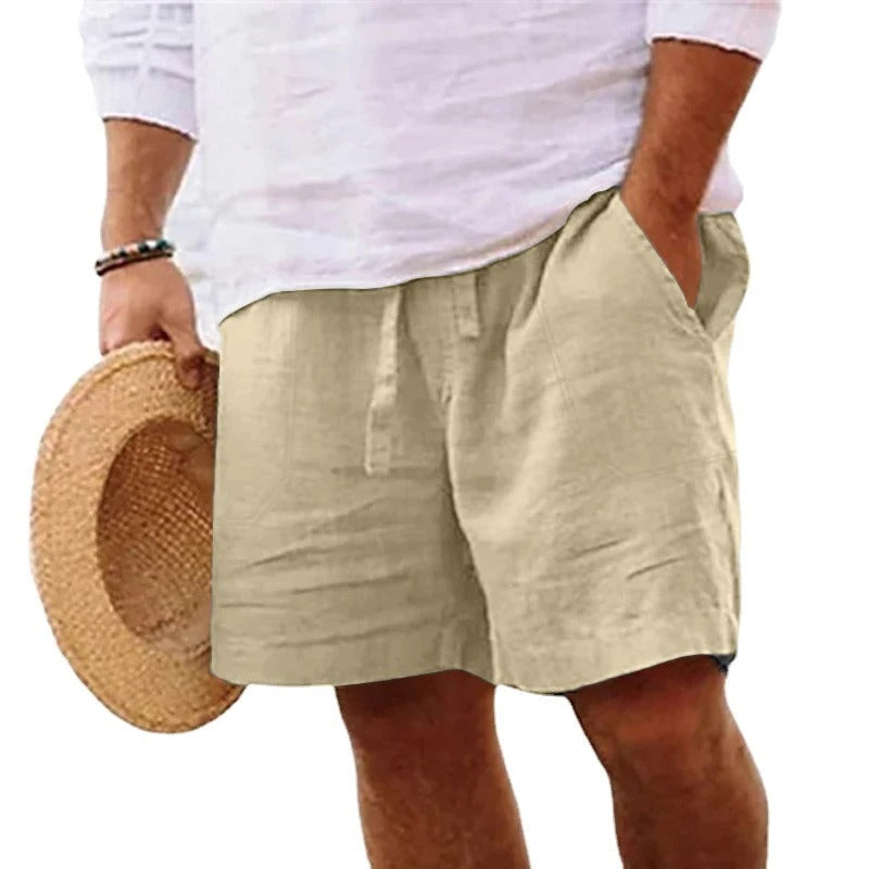 Short Masculino Cargo de Algodão e Linho Ferrazi