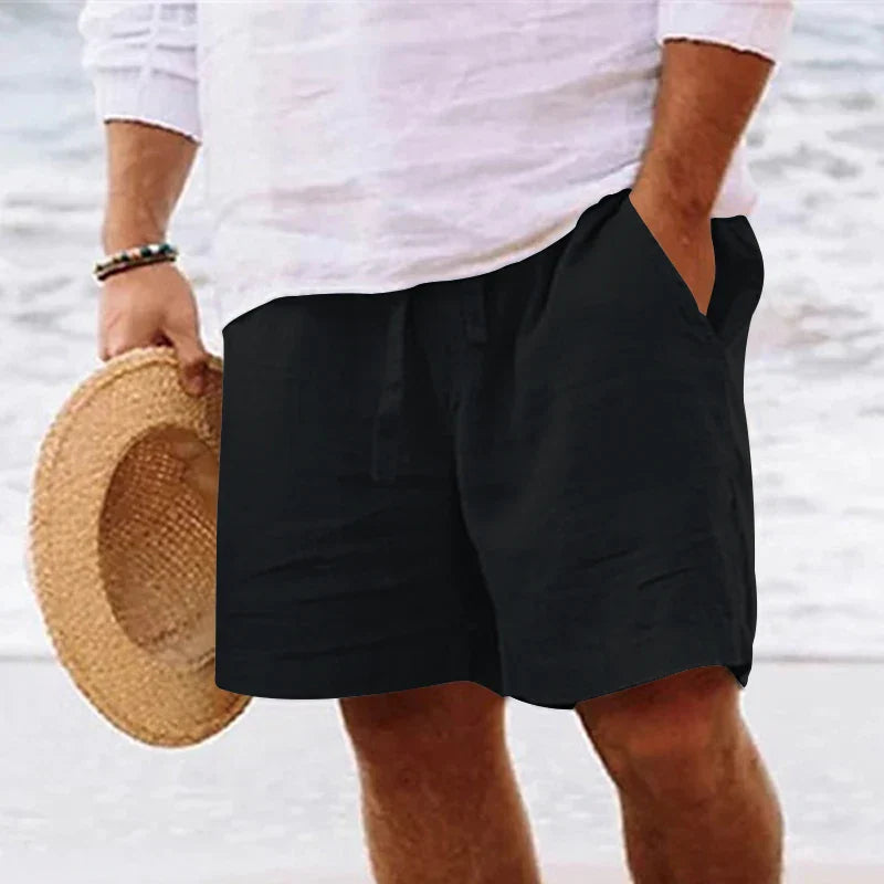 Short Masculino Cargo de Algodão e Linho Ferrazi