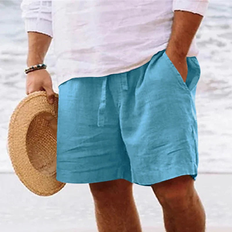 Short Masculino Cargo de Algodão e Linho Ferrazi