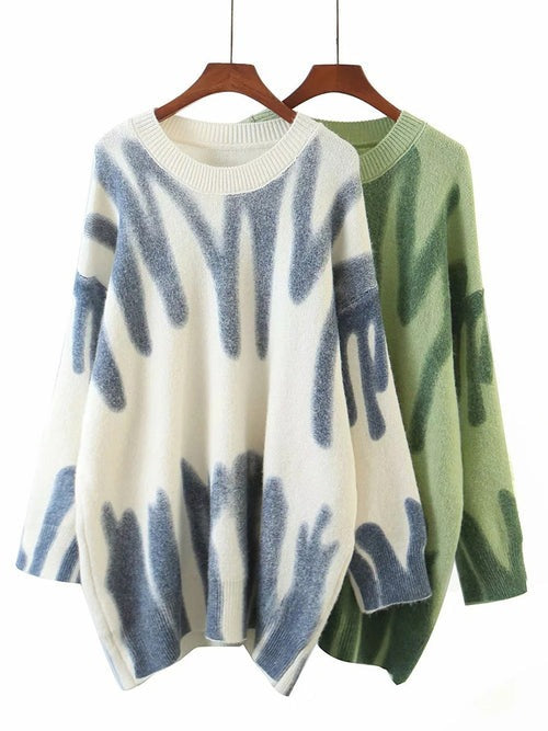 Suéter Feminino de Inverno Estampado Ferrazi