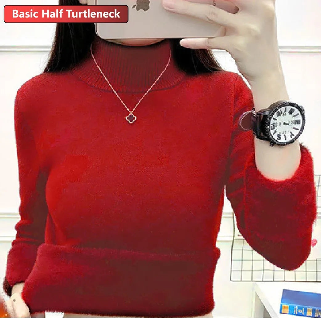 Suéter Feminino de Inverno em Lã Forrado Ferrazi