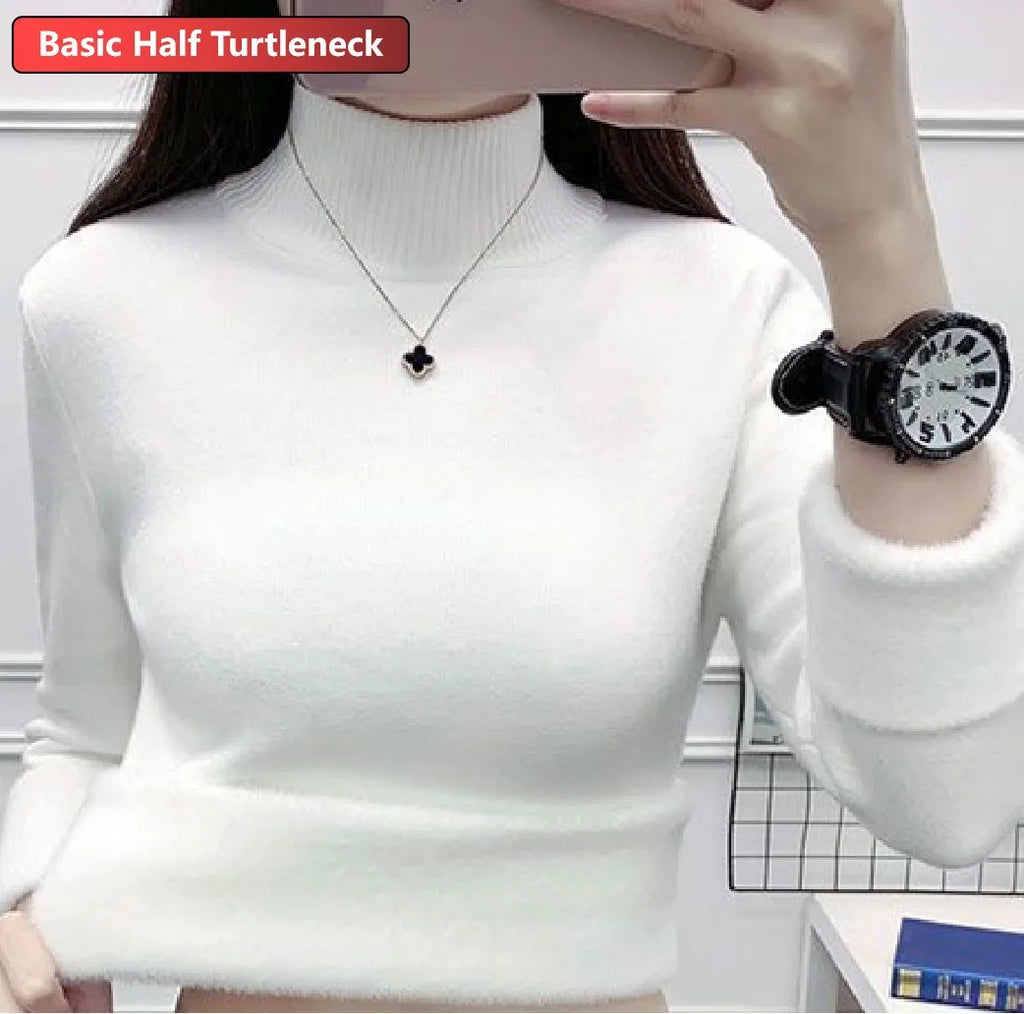 Suéter Feminino de Inverno em Lã Forrado Ferrazi
