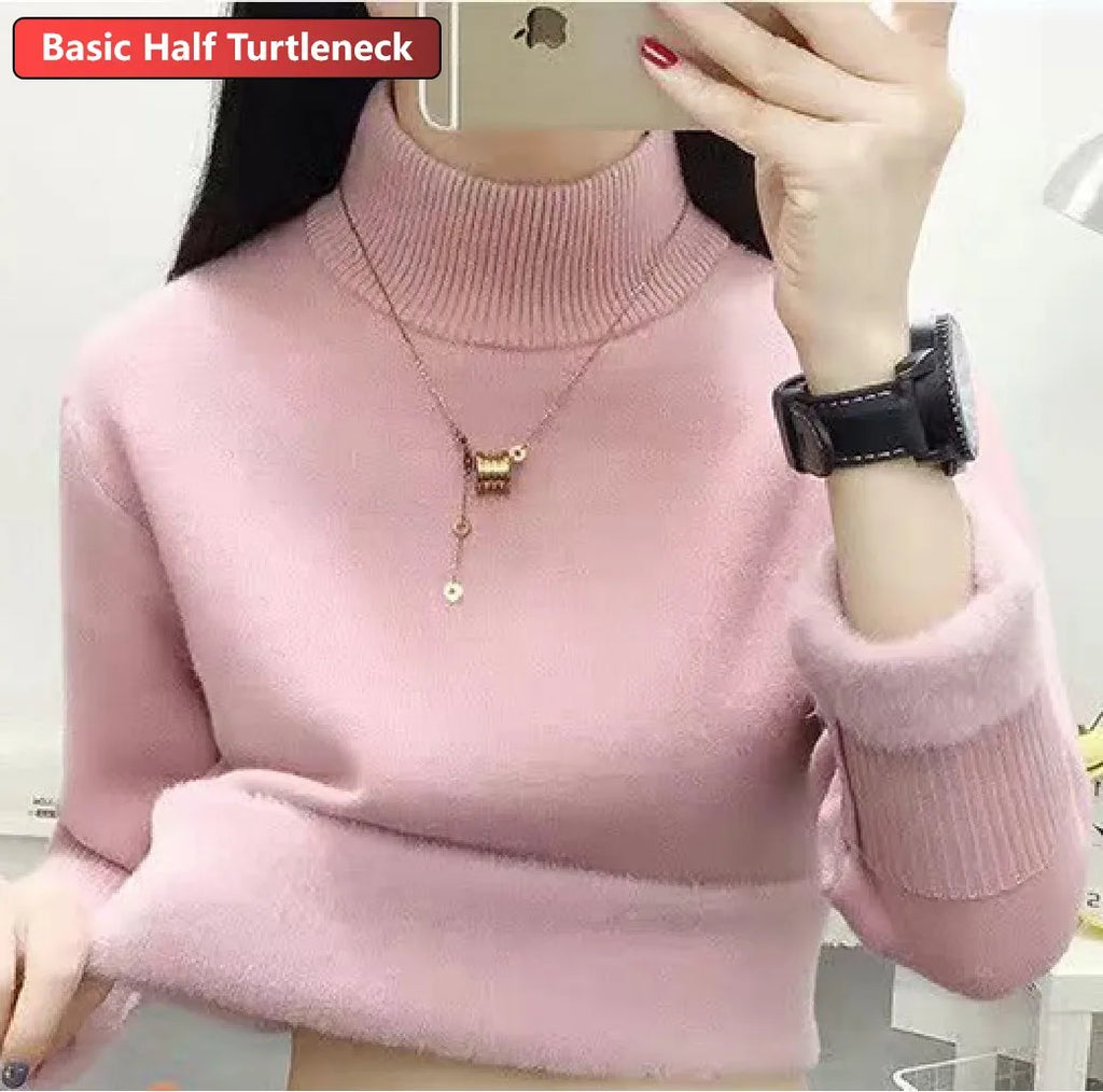 Suéter Feminino de Inverno em Lã Forrado Ferrazi