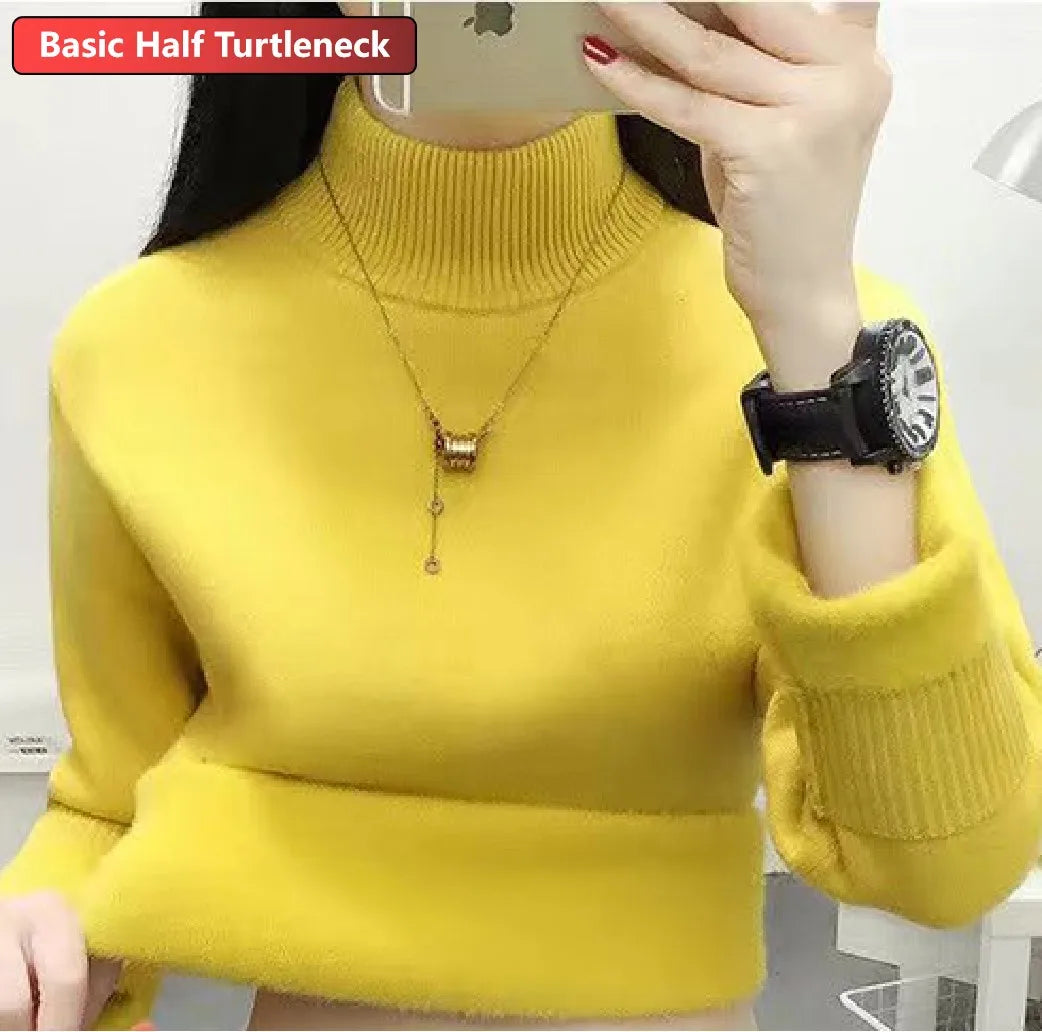 Suéter Feminino de Inverno em Lã Forrado Ferrazi