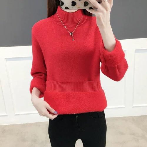 Suéter de Inverno Feminino de Lã Peluciado Ferrazi