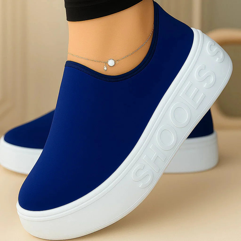 Tênis Feminino Slip On Malha Knit Sem Cadarço Casual Ferrazi