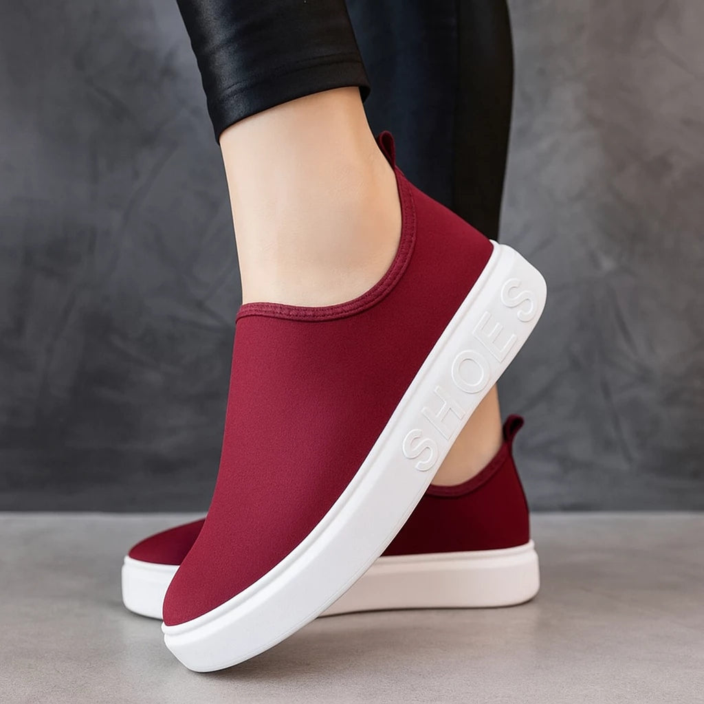 Tênis Feminino Slip On Estilo Meia Sem Cadarço Casual Ferrazi
