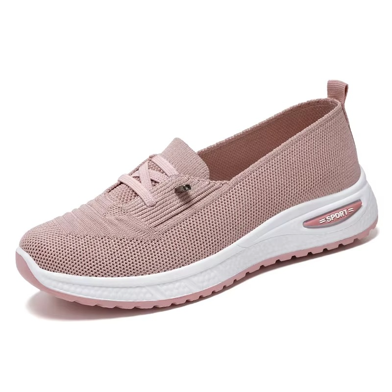Tênis Feminino Slip On em Malha Respirável Leve e Antiderrapante Ferrazi