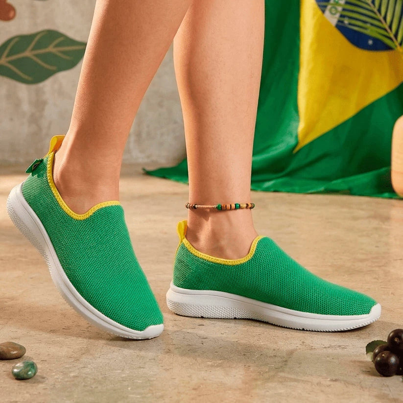 Tênis Meia Feminino Slip On Leve e Confortável Ferrazi - Compre 1 Leve 2