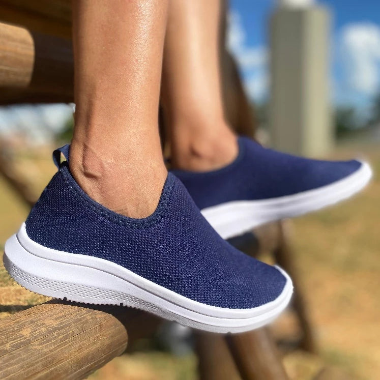Tênis Meia Feminino Slip On Leve e Confortável Ferrazi - Compre 1 Leve 2