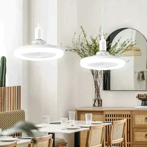 Luminária LED com Ventilador de Teto | EcoLight
