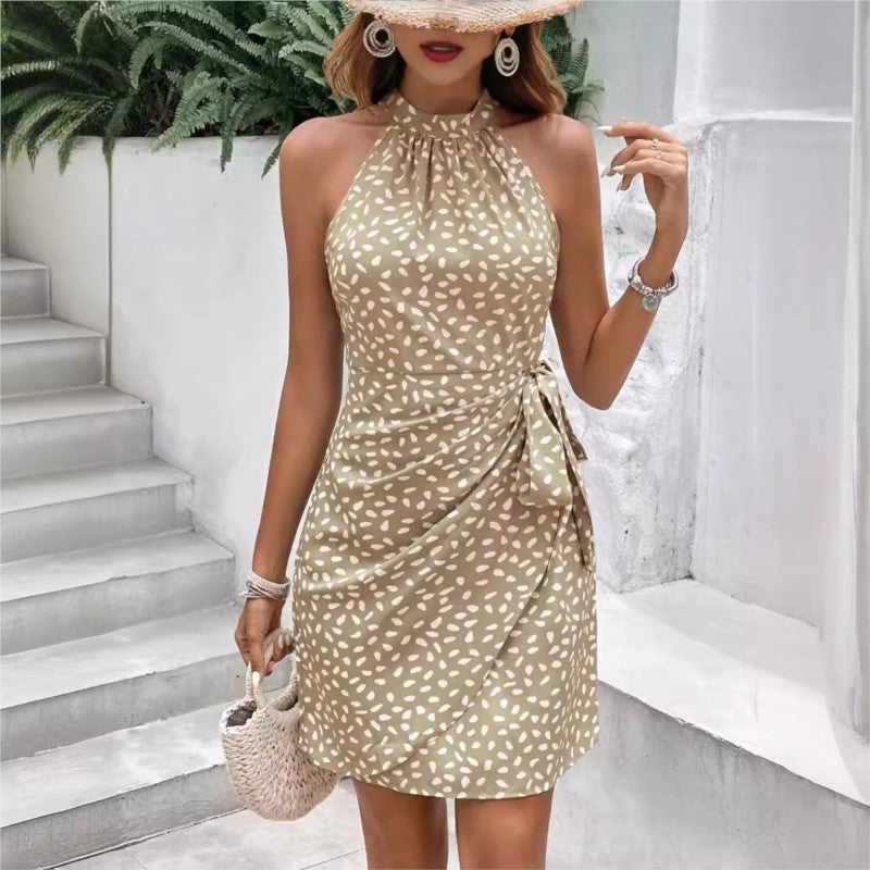 Vestido Feminino Curto Plissado Floral Ferrazi