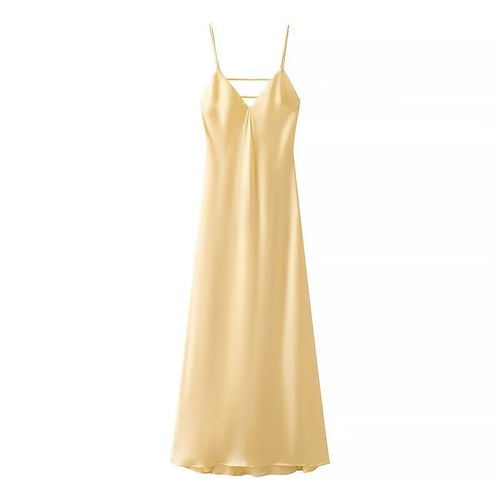 Vestido Feminino Elegante de Verão com Decote V Ferrazi