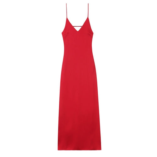 Vestido Feminino Elegante de Verão com Decote V Ferrazi