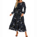 Vestido Feminino Longo Florido de Verão Ferrazi