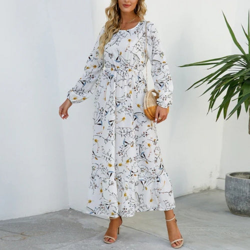 Vestido Feminino Longo Florido de Verão Ferrazi