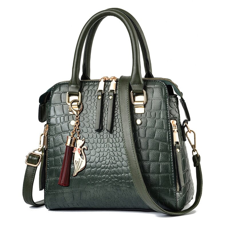 Bolsa Feminina Textura Eclipse Gaia Majestade, Sofisticação Atemporal com Alta Durabilidade