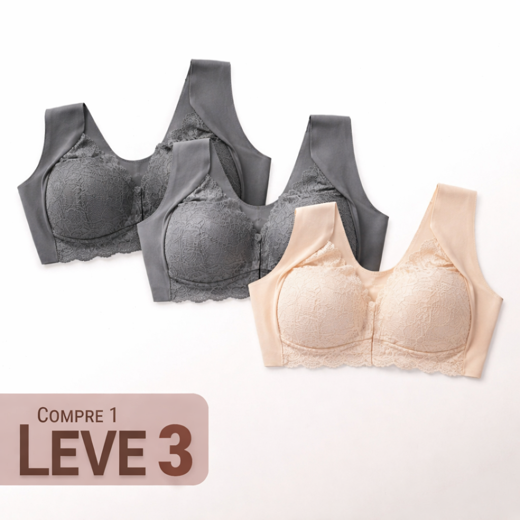 Sutiã Suporte Ergonômico Harmonia Zen Brisa, Conforto Absoluto o Dia Todo - Compre 1 Leve 3