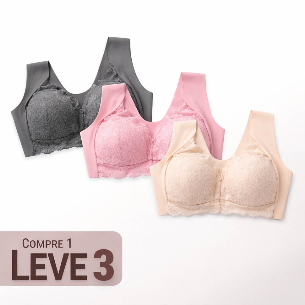 Sutiã Suporte Ergonômico Harmonia Zen Brisa, Conforto Absoluto o Dia Todo - Compre 1 Leve 3