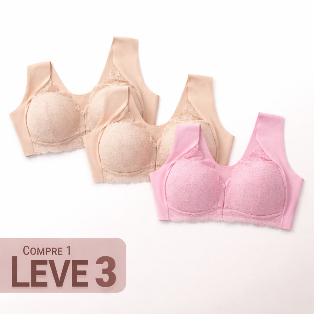 Sutiã Suporte Ergonômico Harmonia Zen Brisa, Conforto Absoluto o Dia Todo - Compre 1 Leve 3