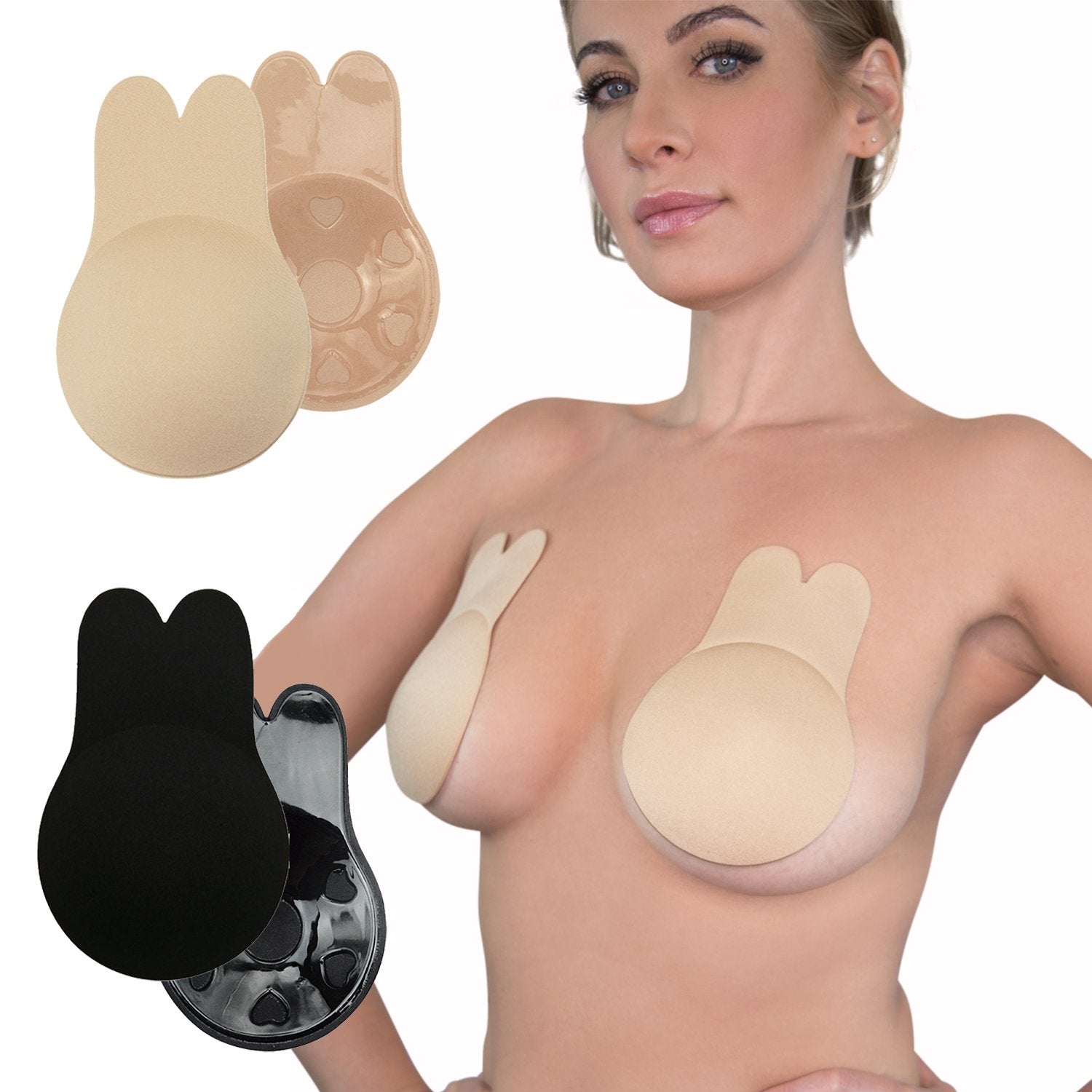 Sutiã Adesivo Invisível Aura Lift Serenidade, Decote Natural com Conforto e Segurança - Kit 3 unidades