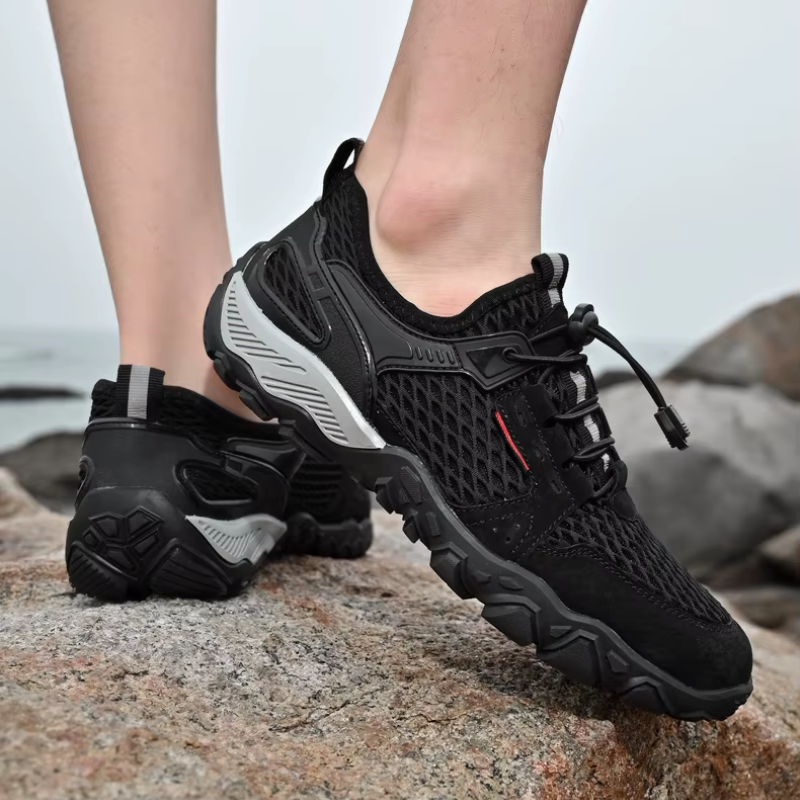 Tênis Ortopédico Malha Respirável Horizonte Pleno Equilíbrio, Frescor e Alívio Para Seus Pés