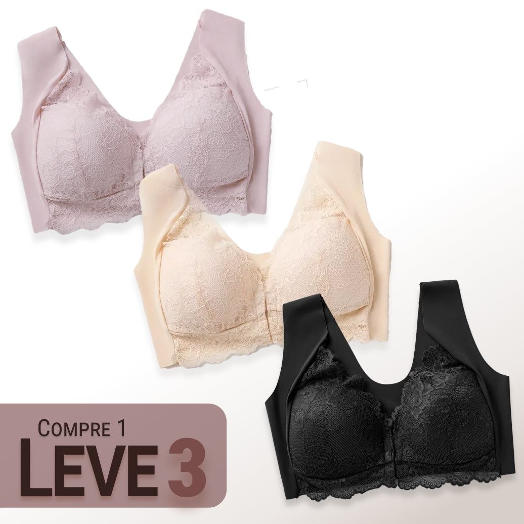 Sutiã Suporte Ergonômico Harmonia Zen Brisa, Conforto Absoluto o Dia Todo - Compre 1 Leve 3