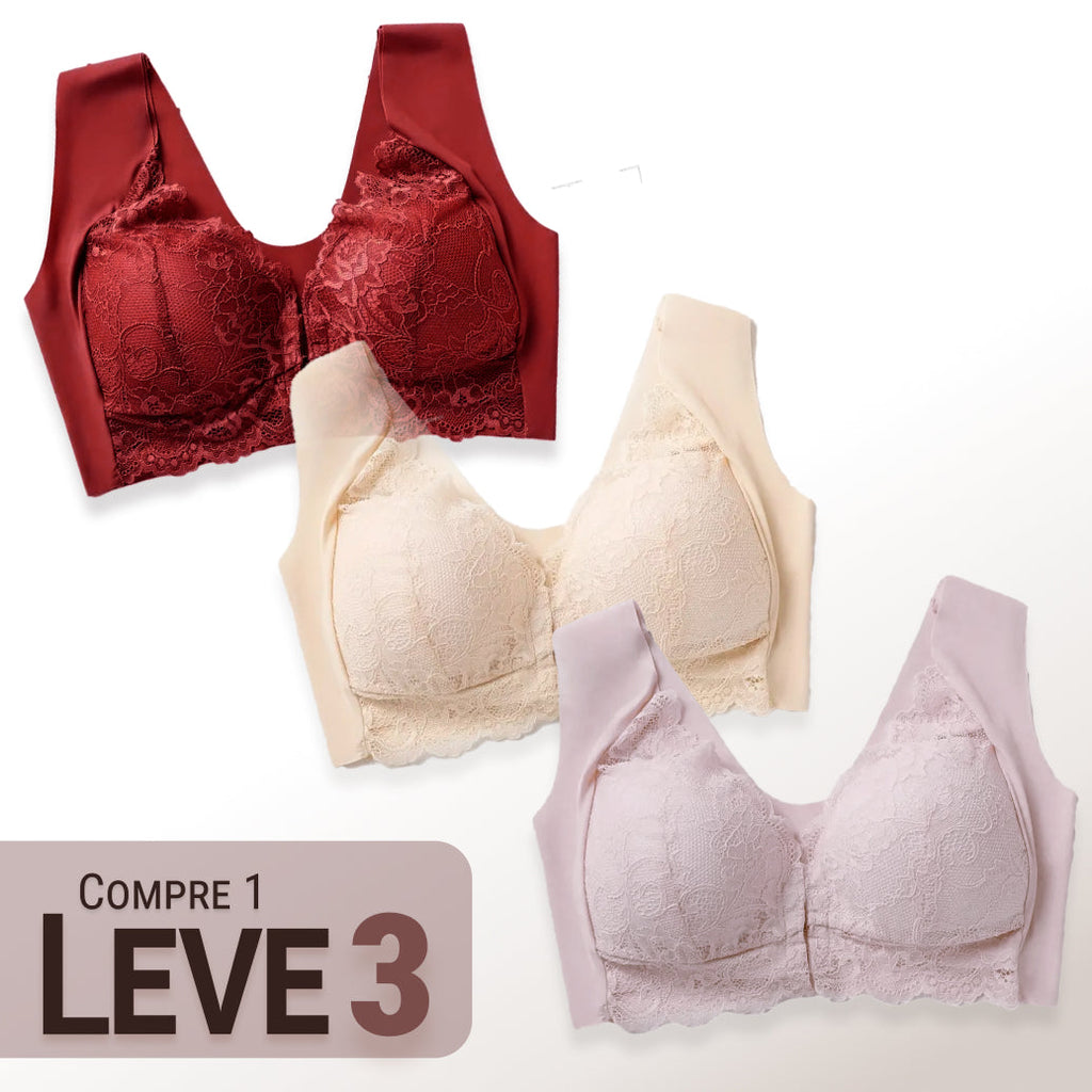 Sutiã Suporte Ergonômico Harmonia Zen Brisa, Conforto Absoluto o Dia Todo - Compre 1 Leve 3